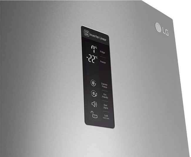 Холодильник LG GB-B59PZKVB нержавеющая сталь