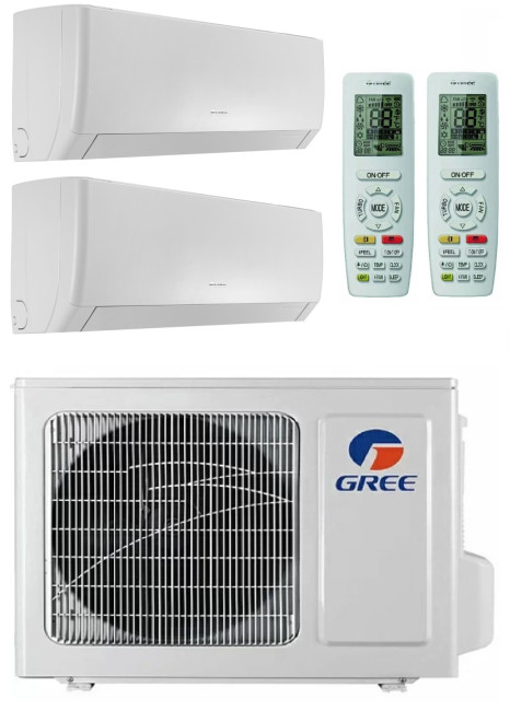 Мультисплит-система Gree GWHD(18)NK6OO (LC)(LH) + GWH09AGAXA-K6DNA4D/I Eco + GWH09AGAXA-K6DNA4D/I Eco