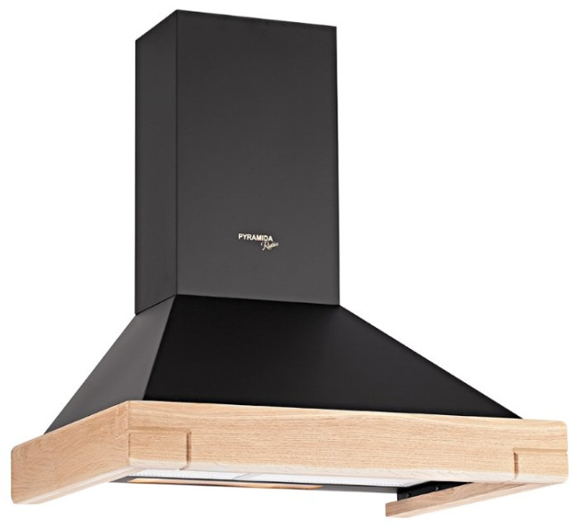 Каминная вытяжка PYRAMIDA КН WOOD 60 BLACK