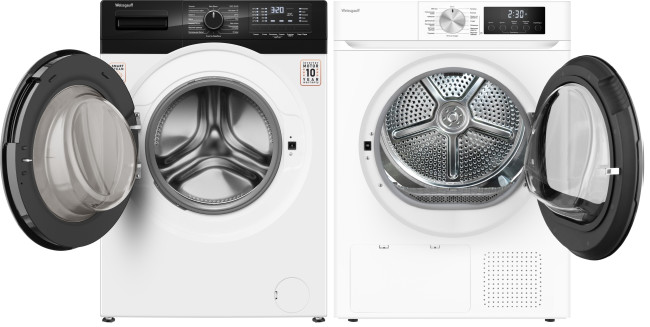 Комплект стиральная и сушильная машина Weissgauff WM 61210 DC Inverter Steam + WD 6110 Heat Pump