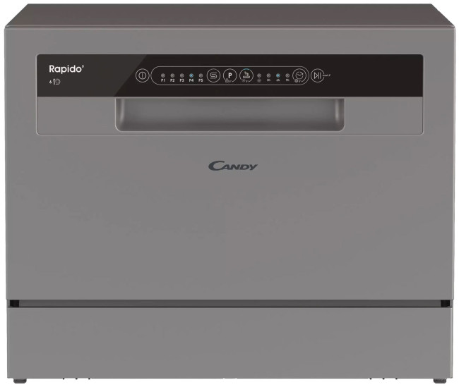Компактная посудомоечная машина Candy CP 6F51LS-08 серебристая Компактная посудомоечная машина Candy CP 6F51LS-08 серебристая