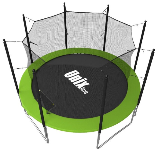 Каркасный батут Unix Line Simple 8 ft Green (inside)