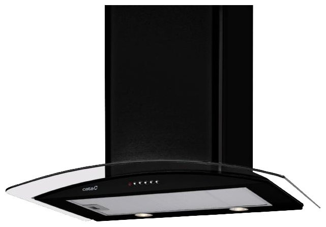 Каминная вытяжка CATA C 600 glass/C black