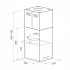 Каминная вытяжка LEX Tubo Quattro Isola 350 Inox