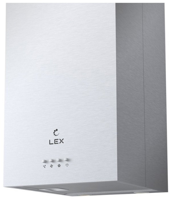 Каминная вытяжка LEX Tubo Quattro Isola 350 Inox