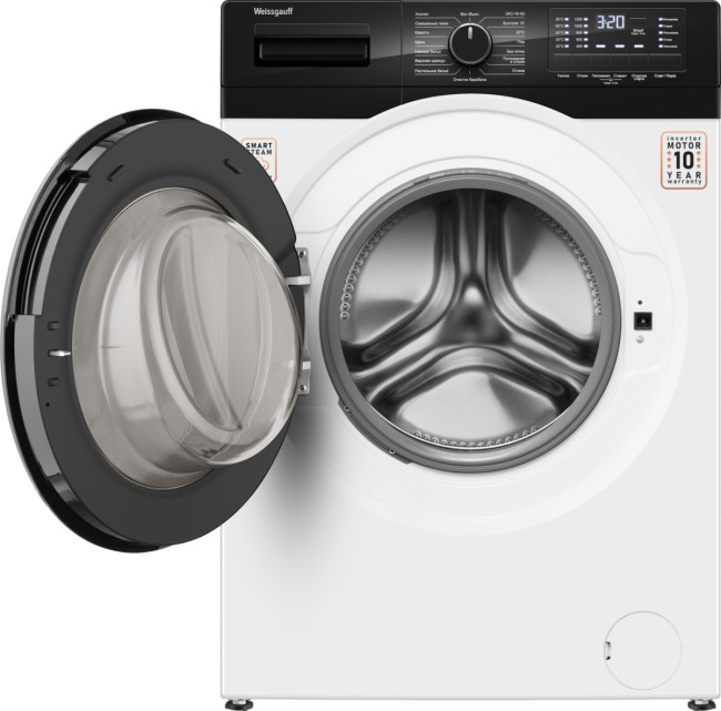 Комплект стиральная и сушильная машина Weissgauff WM 61210 DC Inverter Steam + WD 6148 D Heat Pump