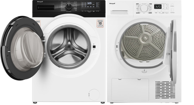 Комплект стиральная и сушильная машина Weissgauff WM 61210 DC Inverter Steam + WD 6148 D Heat Pump