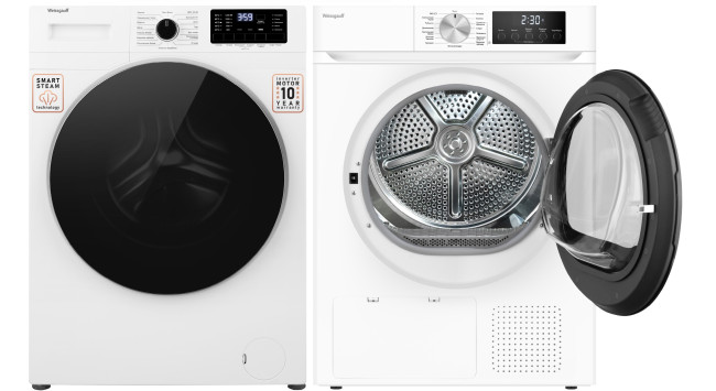 Комплект стиральная и сушильная машина Weissgauff WM 61212 DC Inverter Steam + WD 6109 Heat Pump