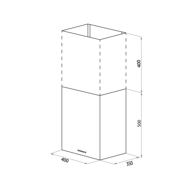 Каминная вытяжка Maunfeld Box Push 40 белый Каминная вытяжка Maunfeld Box Push 40 белый
