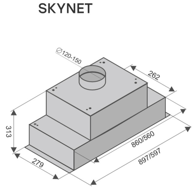 Вытяжка Konigin Skynet Black 60