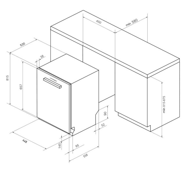 Посудомоечная машина Kuppersberg GS 4555
