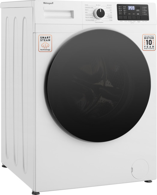 Комплект стиральная и сушильная машина Weissgauff WM 61212 DC Inverter Steam + WD 6110 Heat Pump