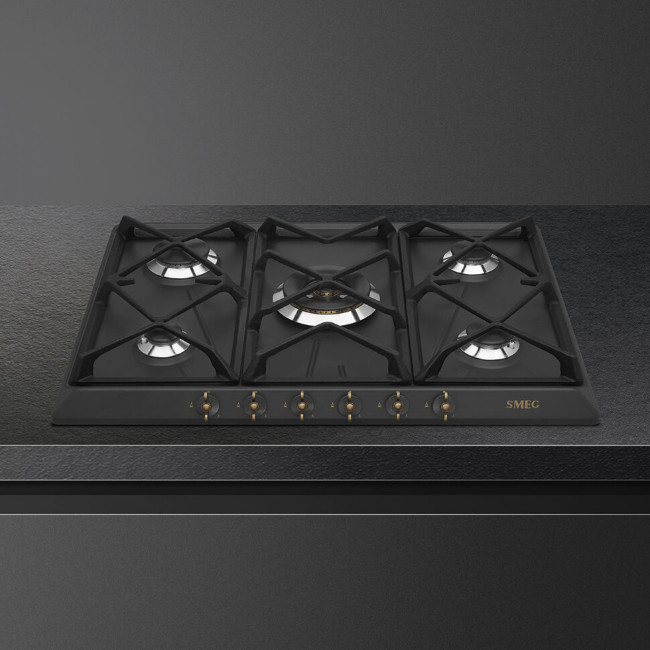 Газовая варочная панель smeg SRV876AOGH