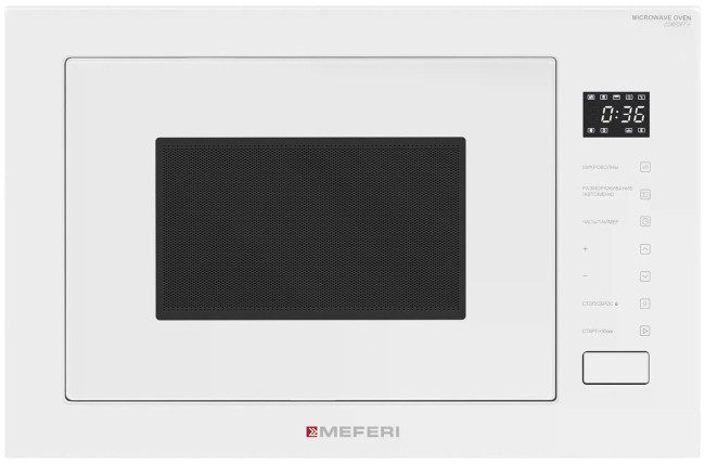 Встраиваемая микроволновая печь СВЧ Meferi MMO6028WH COMFORT PLUS Встраиваемая микроволновая печь СВЧ Meferi MMO6028WH COMFORT PLUS