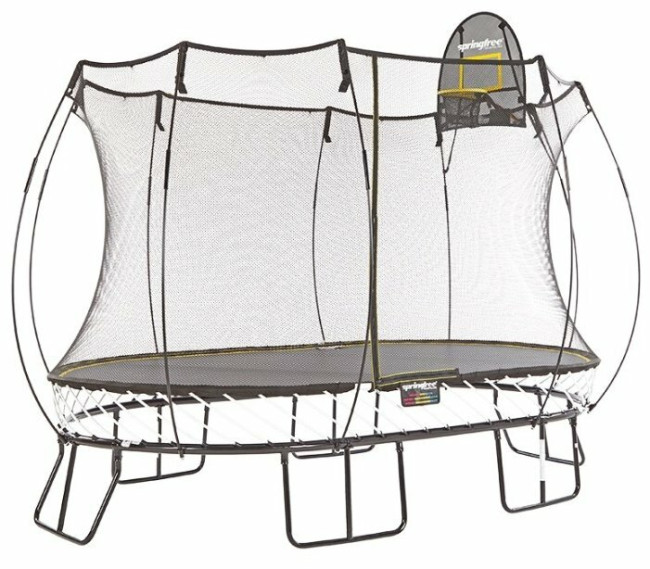 Каркасный батут Springfree O92 Баскетбольное кольцо 400х240х270 см