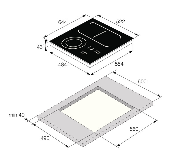 Варочная панель Asko HI1694G Варочная панель Asko HI1694G