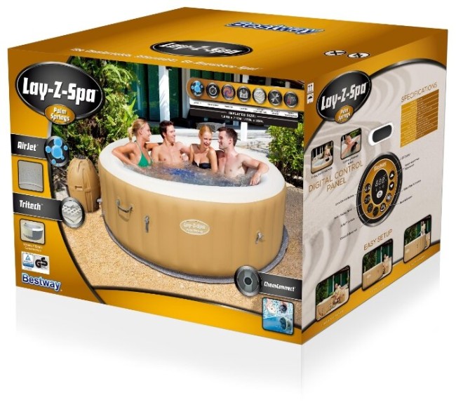 СПА бассейн Bestway Lay-Z-SPA Palm Springs AirJet 54129 СПА бассейн Bestway Lay-Z-SPA Palm Springs AirJet 54129