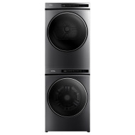 Комплект стиральная и сушильная машина Korting KWM 60ID1203 GR + KD 60IHP83 GR + DSK 355 GR