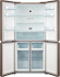 Холодильник Centek CT-1756 NF Beige Glass