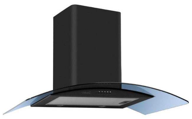 Каминная вытяжка CATA C 900 black halogen