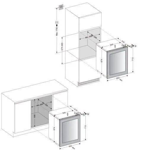 Винный шкаф DUNAVOX DAV-32.81DW.TO