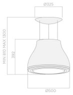 Каминная вытяжка Elica SHINING PELTROX/F/50 Каминная вытяжка Elica SHINING PELTROX/F/50