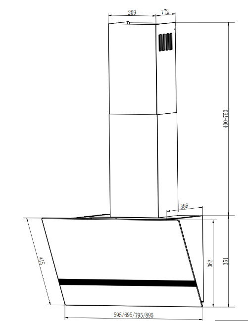 Вытяжка Elikor RISE 60 WH белый (243076) Вытяжка Elikor RISE 60 WH белый (243076)