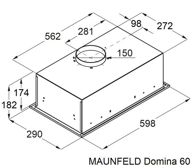 Встраиваемая вытяжка Maunfeld Domina 60 белый