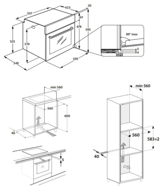 Электрический духовой шкаф Whirlpool OAS KP8V1 IX