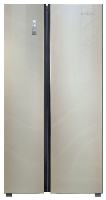 Холодильник Ginzzu NFK-530 Gold glass