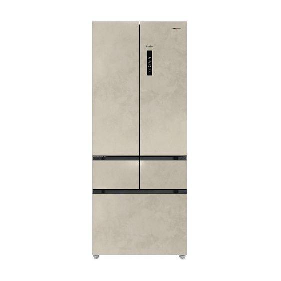 Холодильник TESLER RFD-427BI Marble Beige
