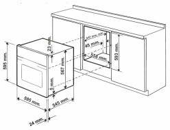 Встраиваемый газовый духовой шкаф Ariston FH G (BK)