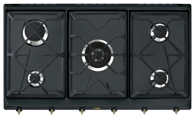Газовая варочная панель smeg SRV896AOGH