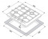 Газовая варочная панель ZorG BP6 FDW WH
