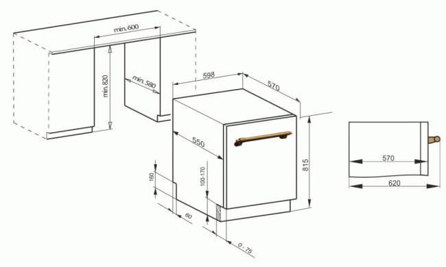 Встраиваемая посудомоечная машина Kaiser S60U88XLEm