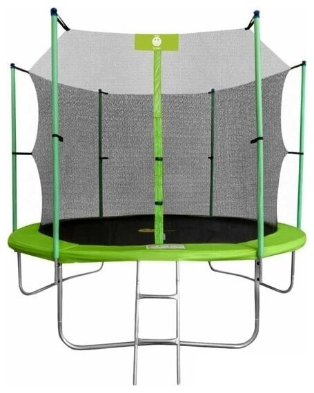 Каркасный батут Smile 10FT (312 см) с внутренней защитной сеткой и лестницей 312х312х245 см Каркасный батут Smile 10FT (312 см) с внутренней защитной сеткой и лестницей 312х312х245 см