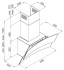 Каминная вытяжка MAUNFELD PLYM ARCA 60 черный