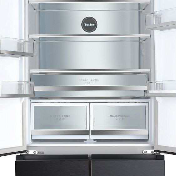 Холодильник TESLER RFD-427BI Sparkling Grey