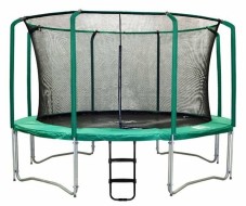 Каркасный батут Kogee Super 14 с сетью и лестницей 430х430х260 см