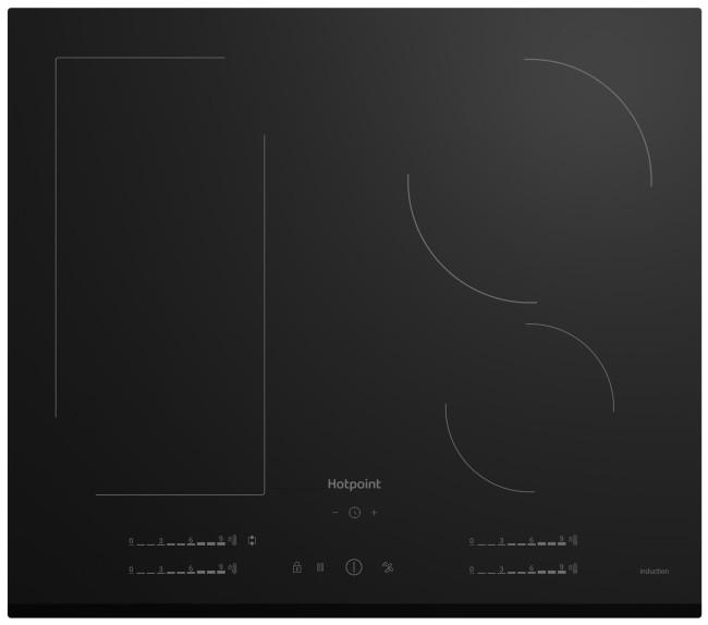 Электрическая варочная панель Hotpoint HS 1560B BF, черная Электрическая варочная панель Hotpoint HS 1560B BF, черная
