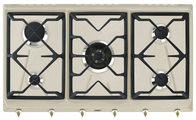 Газовая варочная панель smeg SRV896AVOGH2
