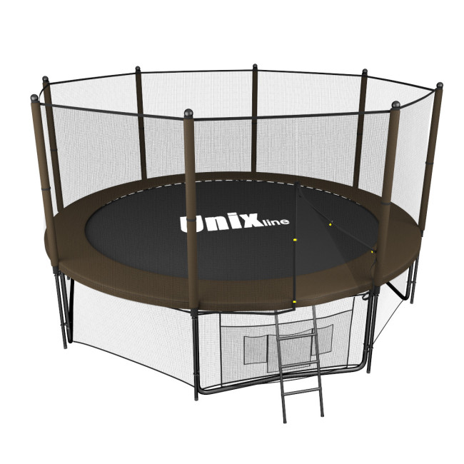 Батут Unix Line 10 ft outside black/brown Батут Unix Line 10 ft outside black/brown