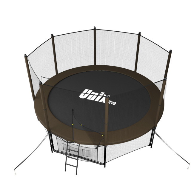 Батут Unix Line 10 ft outside black/brown Батут Unix Line 10 ft outside black/brown