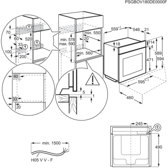 Электрический духовой шкаф AEG BPS351161M