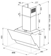 Каминная вытяжка Kuppersberg F 930 W Каминная вытяжка Kuppersberg F 930 W