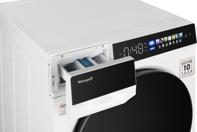 Комплект стиральная и сушильная машина Weissgauff WM 999 Full Touch DC Inverter Steam + WD 999 Heat Pump Full Touch
