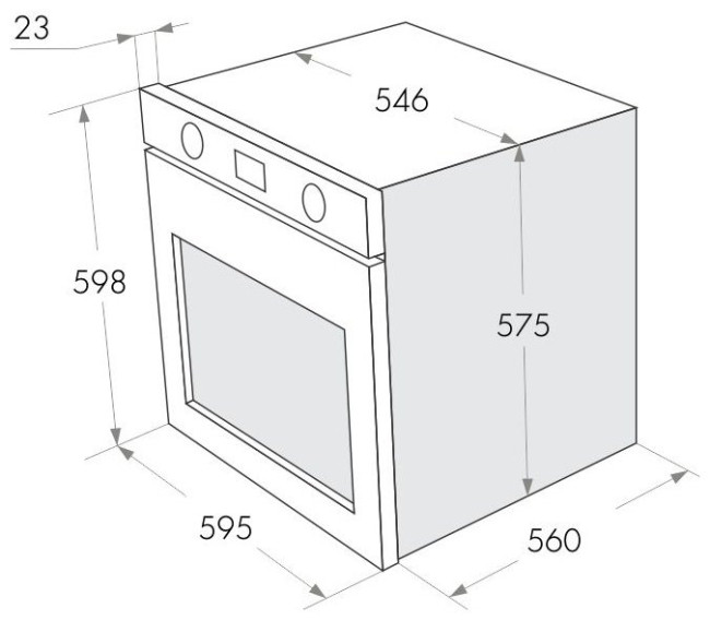 Духовой шкаф MAUNFELD MEOFG 676RBG TRS
