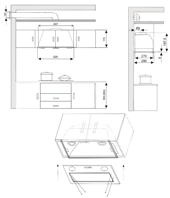 Вытяжка Exiteq EX-1446 inox