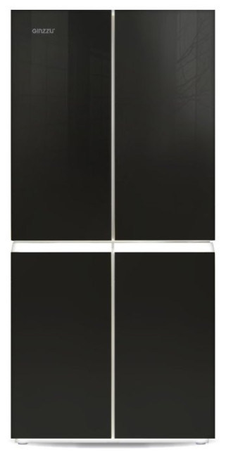 Холодильник Ginzzu NFK-425 Black glass