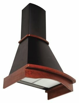 Каминная вытяжка MBS Jasmin Black 160 Ciliegio